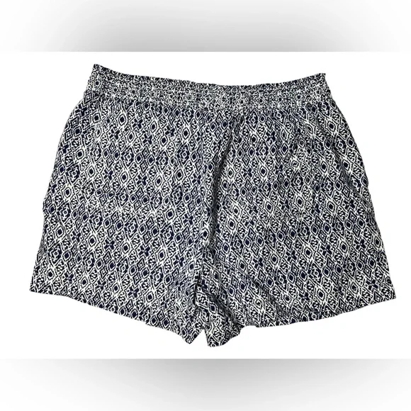 Briggs New York Size XL Women’s Shorts Linen Blend Pull-On Summer Blue White - Picture 5 of 16